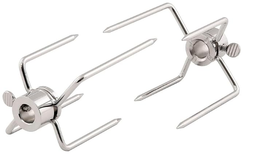 Paar Bratenwendergabeln für Drehspieß